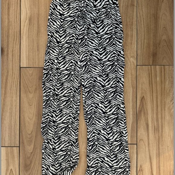 Zara Zebra Print linen pants Size xS - Picture 4 of 4
